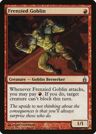 Frenzied Goblin [Ravnica: City of Guilds] | Good Games North