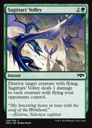 Sagittars' Volley [Ravnica Allegiance] | Good Games North