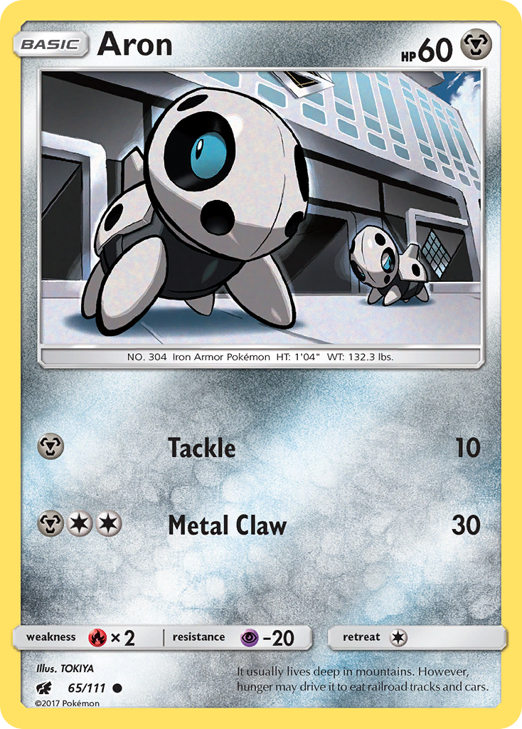 Aron (65/111) [Sun & Moon: Crimson Invasion] | Good Games North