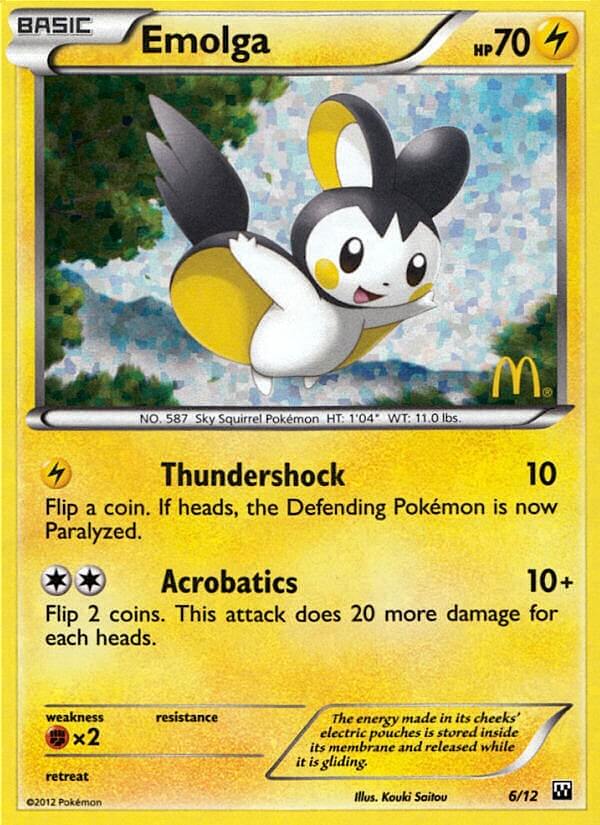 Emolga (6/12) [McDonald's Promos: 2012 Collection] | Good Games North
