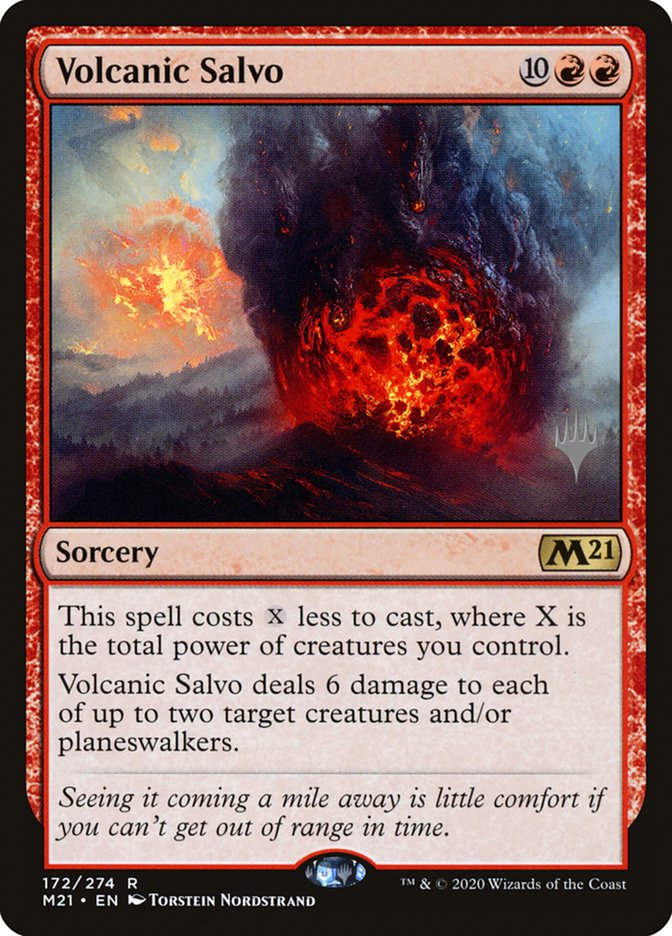 Volcanic Salvo (Promo Pack) [Core Set 2021 Promos] | Good Games North