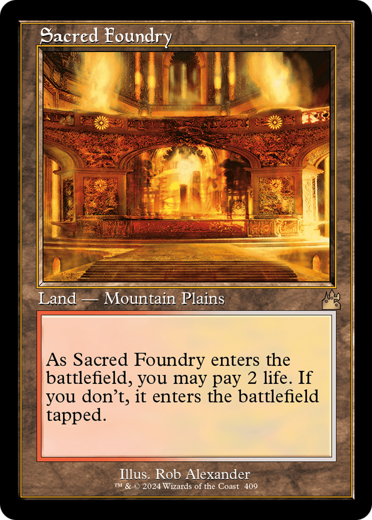 Sacred Foundry (Retro) [Ravnica Remastered] | Good Games North
