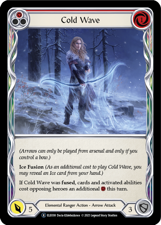 Cold Wave (Red) [U-ELE038] Unlimited Rainbow Foil | Good Games North