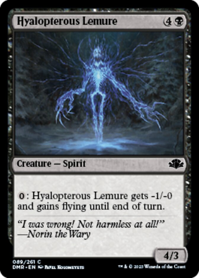 Hyalopterous Lemure [Dominaria Remastered] | Good Games North