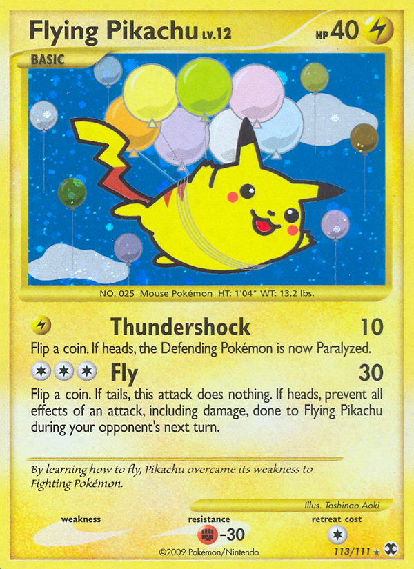 Flying Pikachu (113/111) [Platinum: Rising Rivals] | Good Games North
