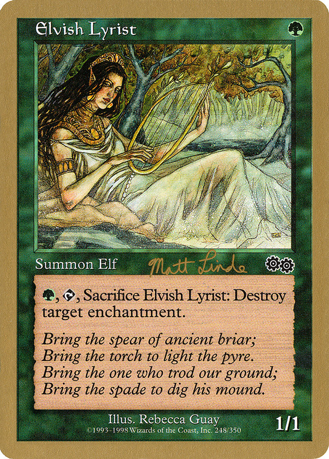 Elvish Lyrist (Matt Linde) [World Championship Decks 1999] | Good Games North