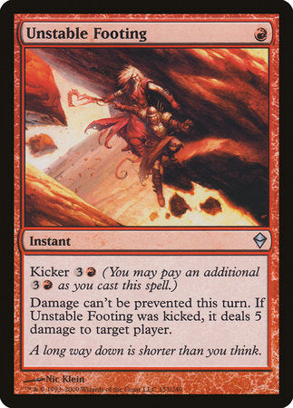 Unstable Footing [Zendikar] | Good Games North