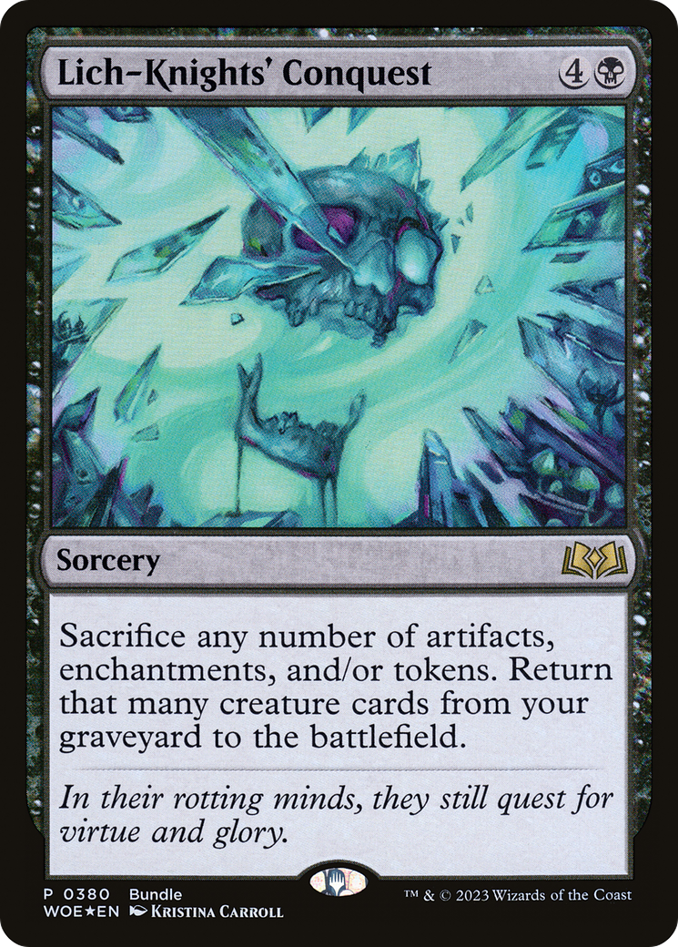 Lich-Knights' Conquest (Bundle) [Wilds of Eldraine Promos] | Good Games North