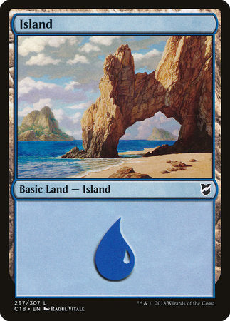 Island (297) [Commander 2018] | Good Games North