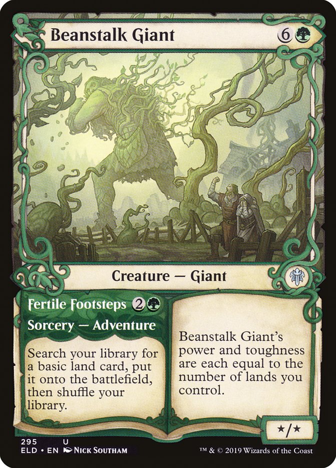 Beanstalk Giant // Fertile Footsteps (Showcase) [Throne of Eldraine] | Good Games North