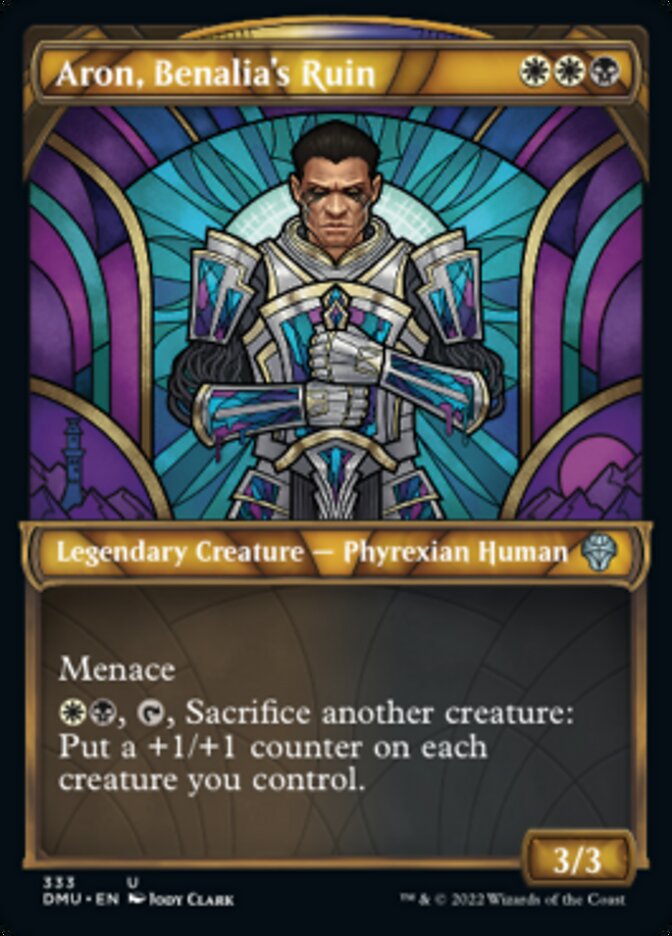 Aron, Benalia's Ruin (Showcase Textured) [Dominaria United] | Good Games North