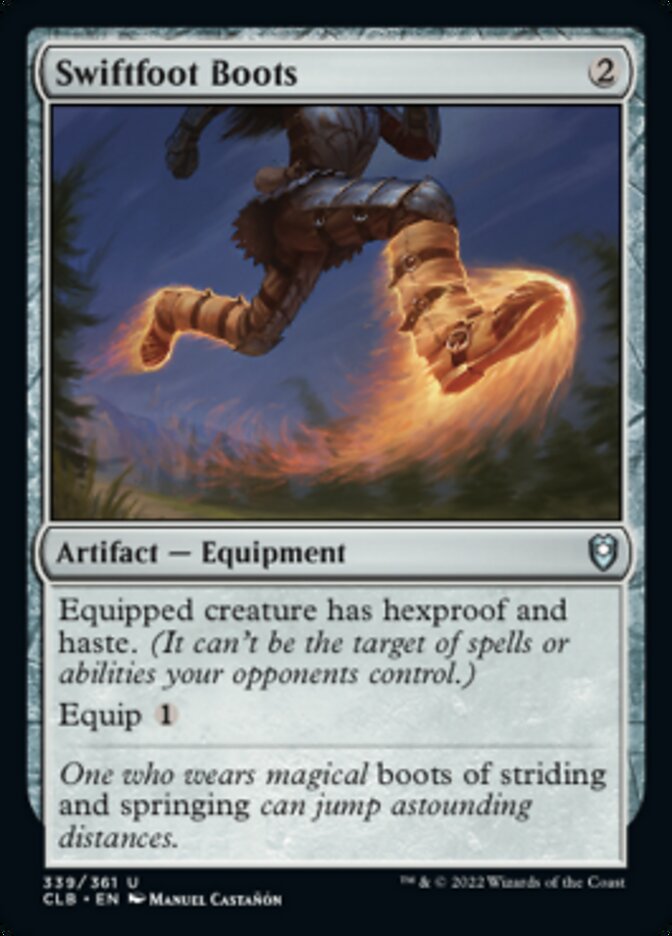 Swiftfoot Boots [Commander Legends: Battle for Baldur's Gate] | Good Games North