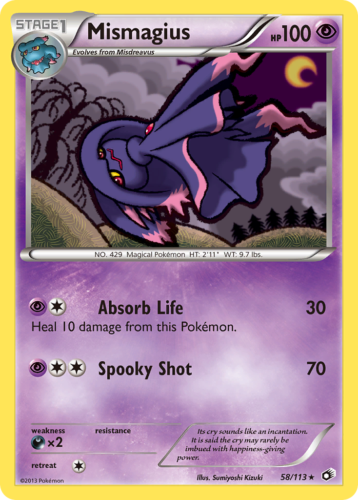 Mismagius (58/113) [Black & White: Legendary Treasures] | Good Games North