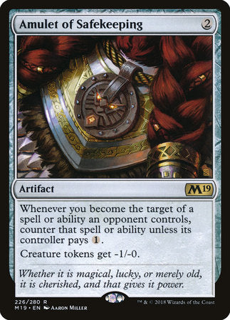 Amulet of Safekeeping [Core Set 2019] | Good Games North