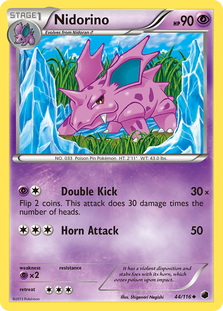 Nidorino (44/116) [Black & White: Plasma Freeze] | Good Games North