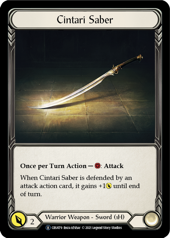 Cintari Saber [U-CRU079-RF] Unlimited Rainbow Foil | Good Games North