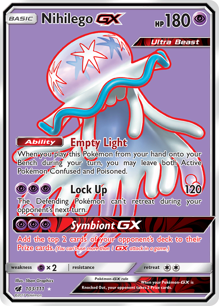 Nihilego GX (103/111) [Sun & Moon: Crimson Invasion] | Good Games North