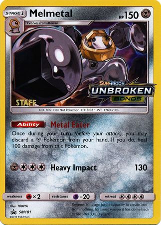 Melmetal (SM181) (Staff Prerelease Promo) [Sun & Moon: Black Star Promos] | Good Games North