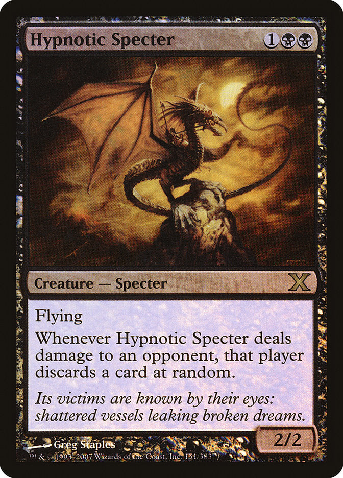 Hypnotic Specter (Premium Foil) [Tenth Edition] | Good Games North