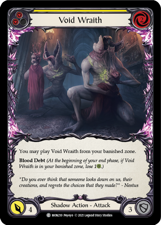 Void Wraith (Yellow) [MON210] 1st Edition Normal | Good Games North
