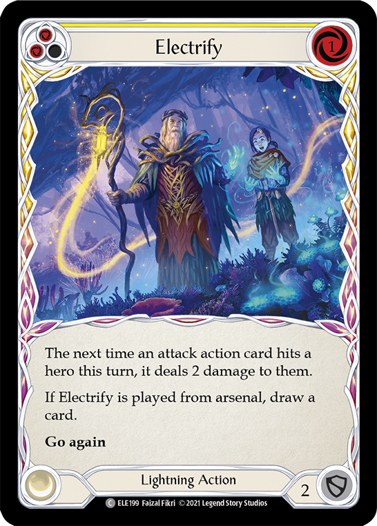 Electrify (Yellow) [ELE199] (Tales of Aria)  1st Edition Rainbow Foil | Good Games North