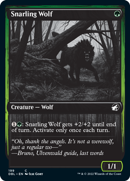Snarling Wolf (199) [Innistrad: Double Feature] | Good Games North