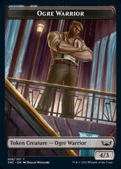 Ogre Warrior // Wizard Double-sided Token [Streets of New Capenna Tokens] | Good Games North