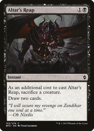 Altar's Reap [Battle for Zendikar] | Good Games North