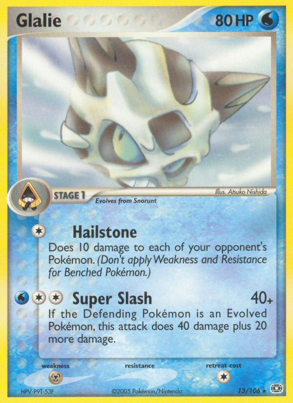 Glalie (13/106) [EX: Emerald] | Good Games North