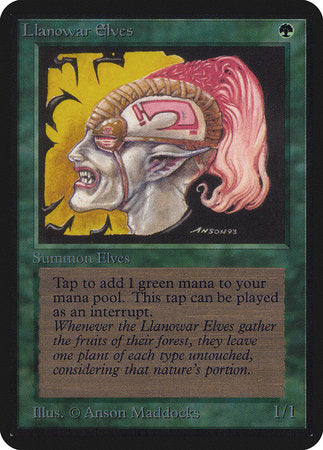 Llanowar Elves [Limited Edition Alpha] | Good Games North