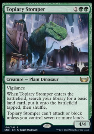 Topiary Stomper (Promo Pack) [Streets of New Capenna Promos] | Good Games North
