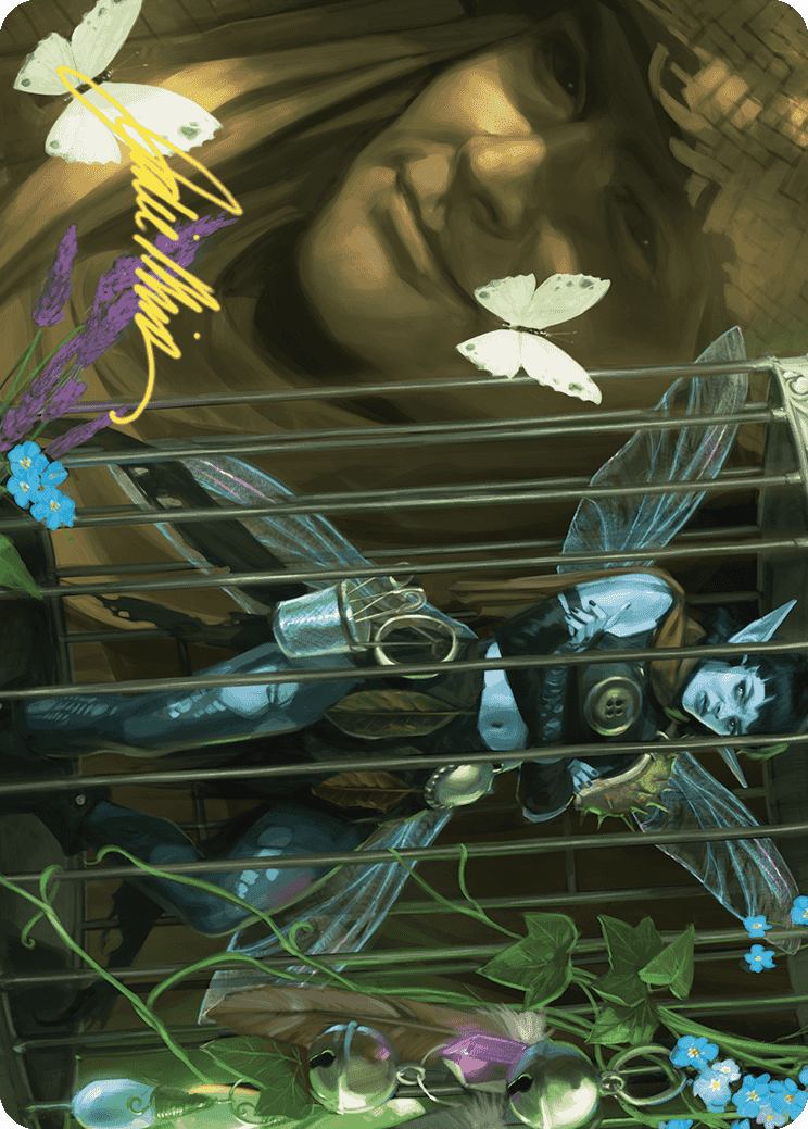 Cooped Up Art Card (Gold-Stamped Signature) [Wilds of Eldraine Art Series] | Good Games North