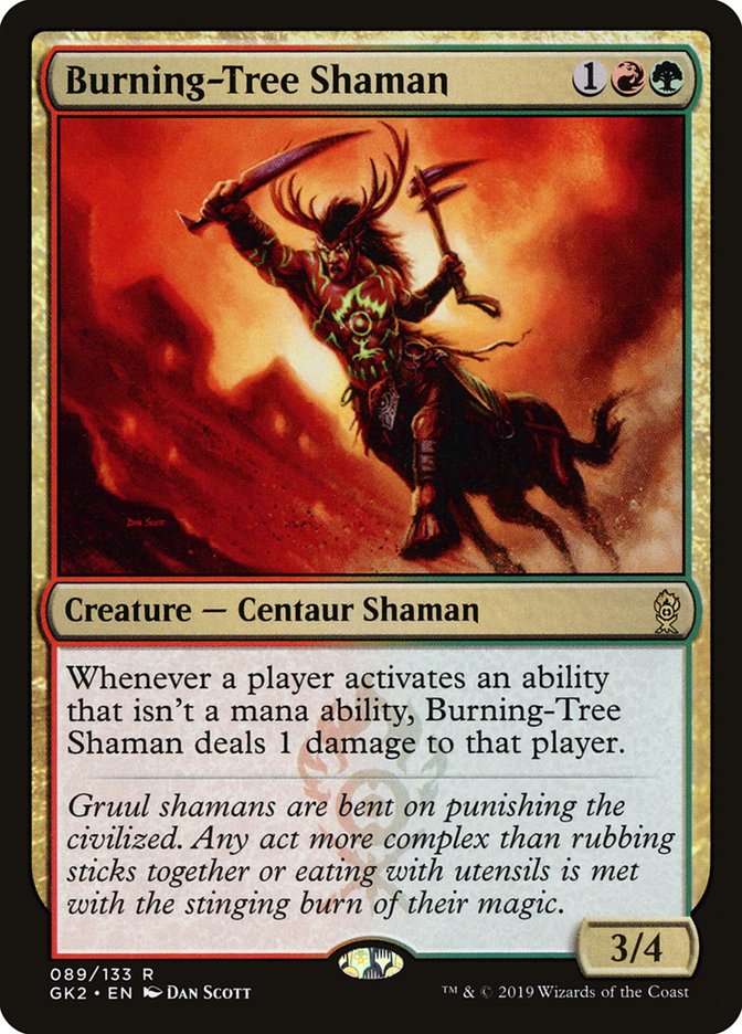 Burning-Tree Shaman [Ravnica Allegiance Guild Kit] | Good Games North