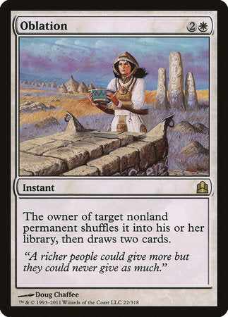 Oblation [Commander 2011] | Good Games North