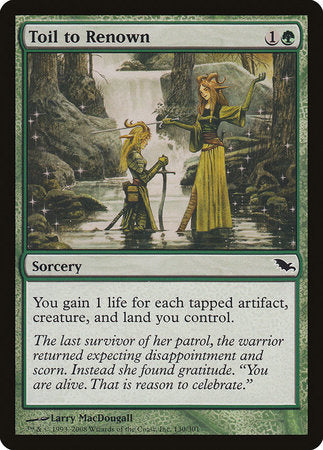 Toil to Renown [Shadowmoor] | Good Games North