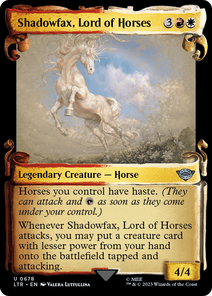 Shadowfax, Lord of Horses [The Lord of the Rings: Tales of Middle-Earth Showcase Scrolls] | Good Games North