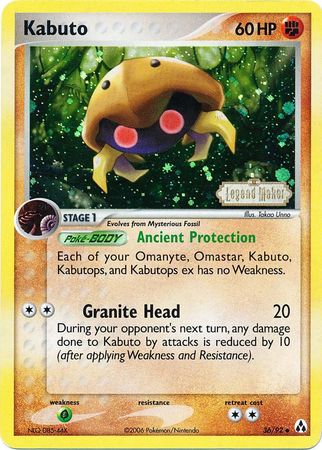 Kabuto (36/92) (Stamped) [EX: Legend Maker] | Good Games North