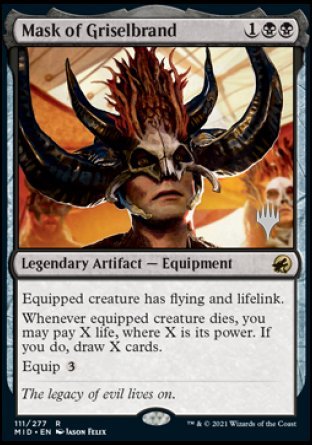 Mask of Griselbrand (Promo Pack) [Innistrad: Midnight Hunt Promos] | Good Games North
