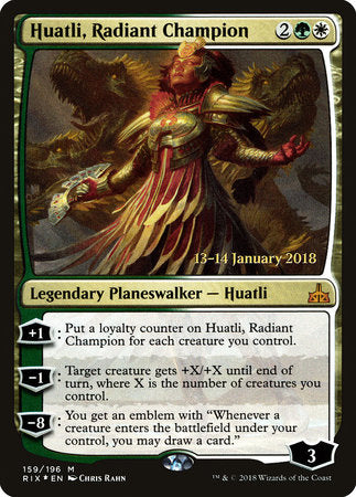 Huatli, Radiant Champion [Rivals of Ixalan Promos] | Good Games North