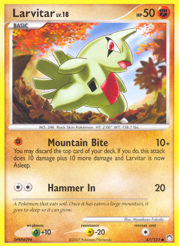 Larvitar (87/123) [Diamond & Pearl: Mysterious Treasures] | Good Games North