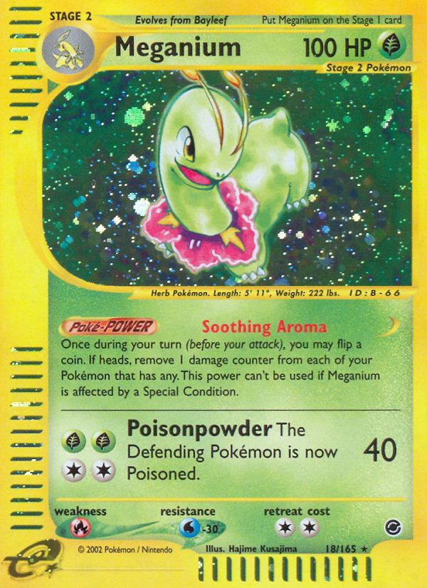 Meganium (18/165) [Expedition: Base Set] | Good Games North