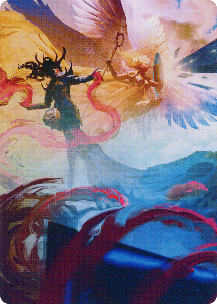 Drana and Linvala Art Card [March of the Machine Art Series] | Good Games North