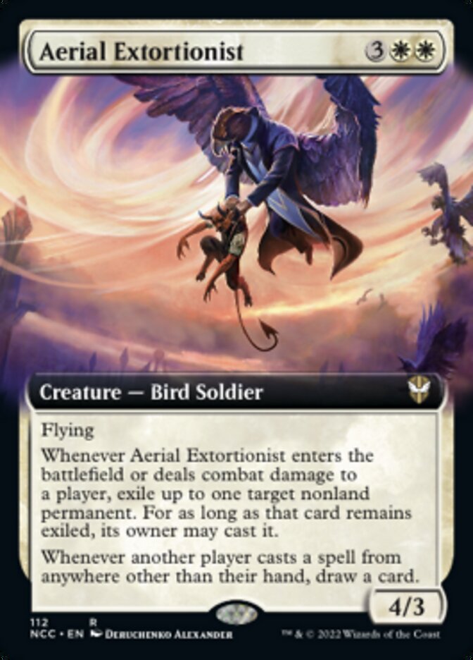 Aerial Extortionist (Extended Art) [Streets of New Capenna Commander] | Good Games North