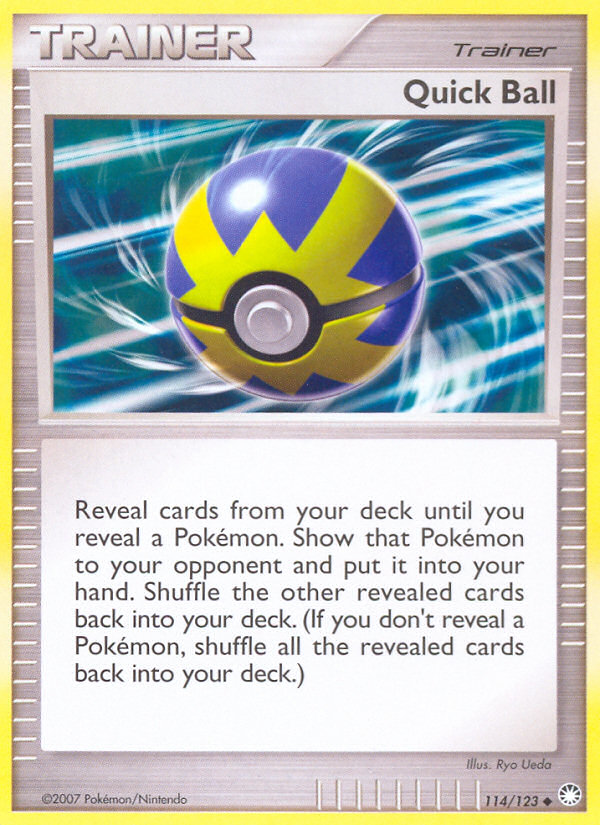 Quick Ball (114/123) [Diamond & Pearl: Mysterious Treasures] | Good Games North
