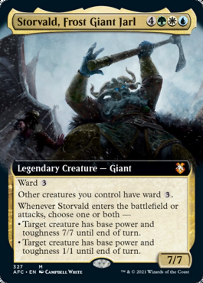 Storvald, Frost Giant Jarl (Extended) [Dungeons & Dragons: Adventures in the Forgotten Realms Commander] | Good Games North