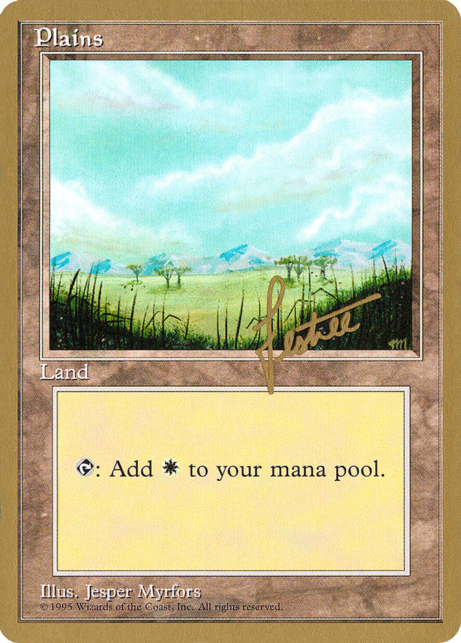 Plains (bl365) (Bertrand Lestree) [Pro Tour Collector Set] | Good Games North