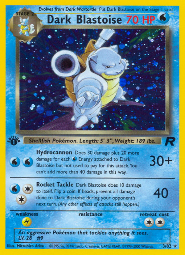 Dark Blastoise (3/82) [Team Rocket 1st Edition] | Good Games North