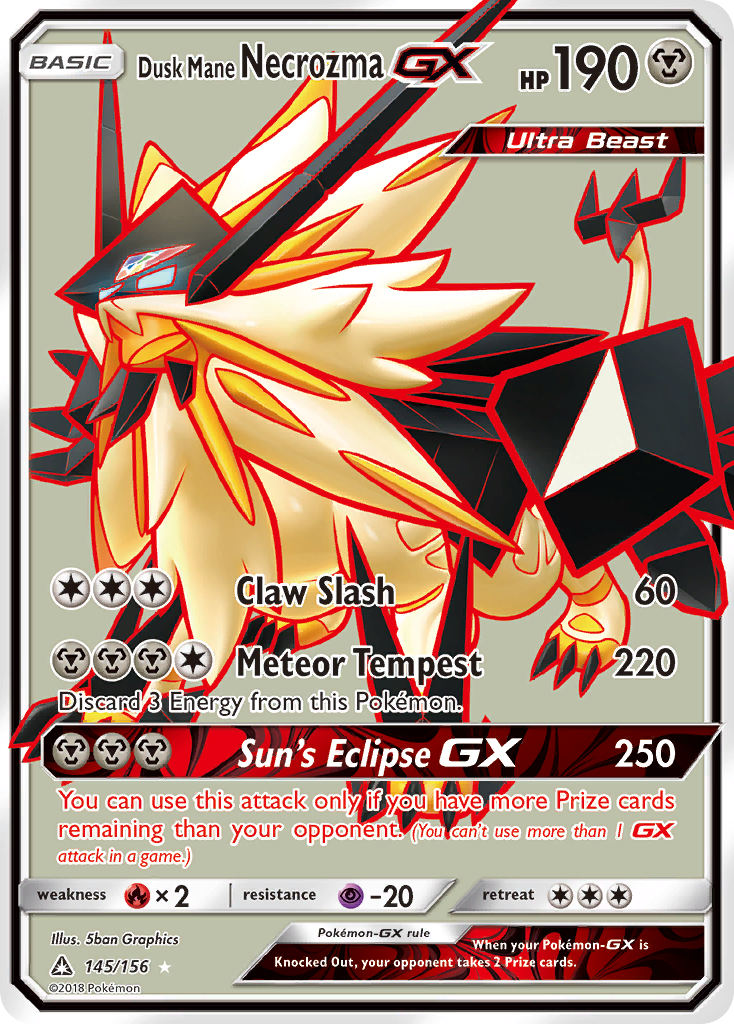 Dusk Mane Necrozma GX (145/156) [Sun & Moon: Ultra Prism] | Good Games North