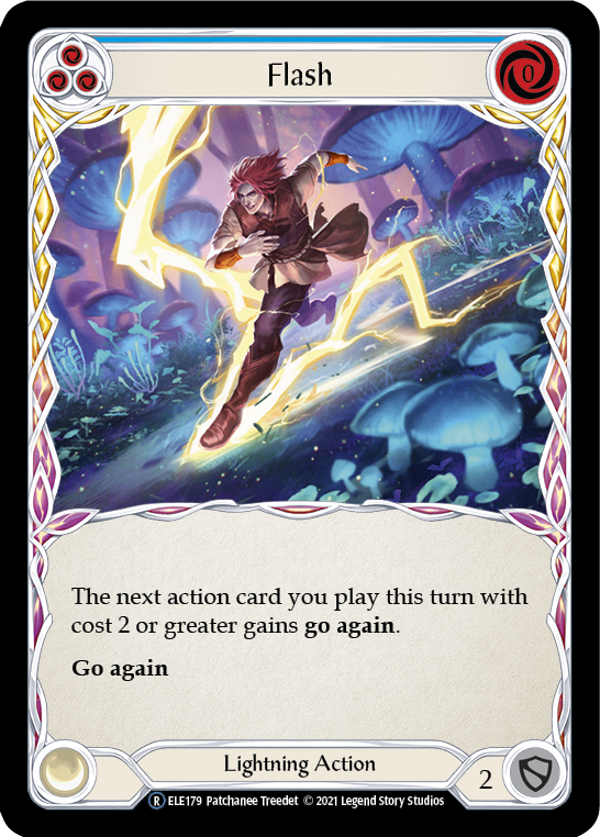 Flash (Blue) [U-ELE179] Unlimited Rainbow Foil | Good Games North