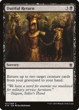 Dutiful Return [Khans of Tarkir] | Good Games North